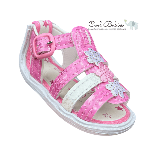 Sandalia Tejida Rosada