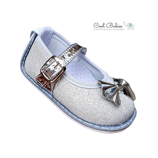 Baleta Escarchada Plata