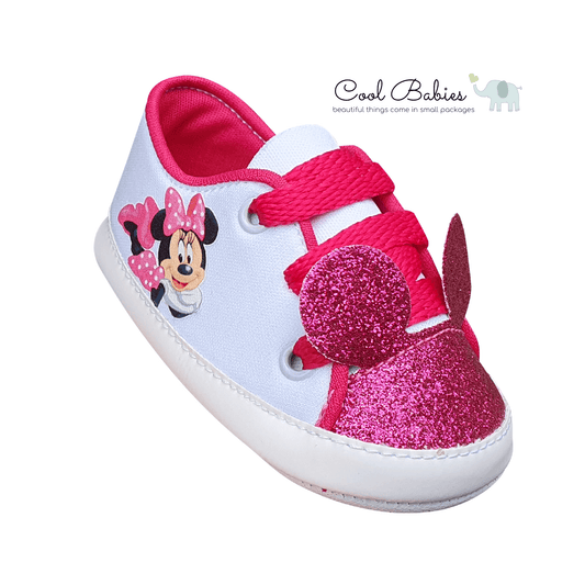 Cascarita Minnie Blanco Fucsia