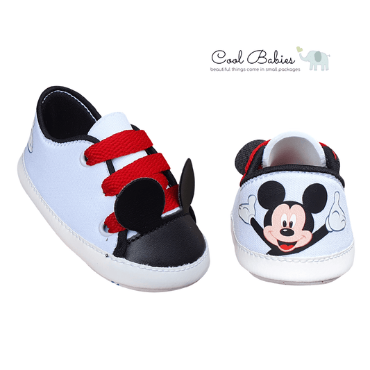Cascarita Mickey Blanco Negro