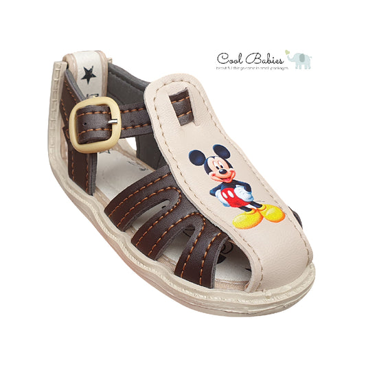 Sandalia Mickey Café Beige