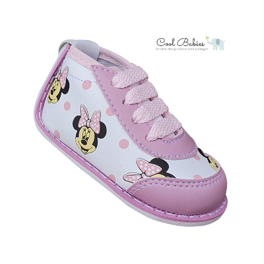 Tenis Minnie Blanco Rosado