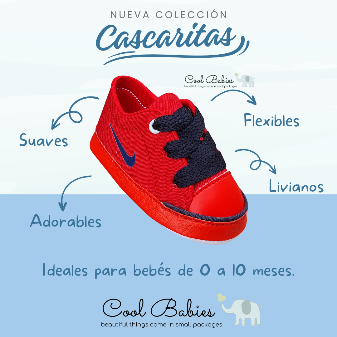 Cascarita Rojo Azul