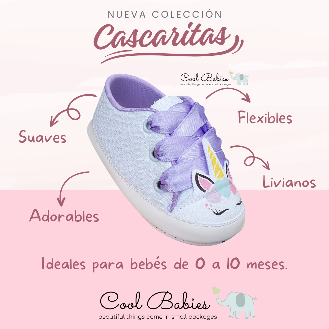 Cascarita Unicornio Cinta Lila