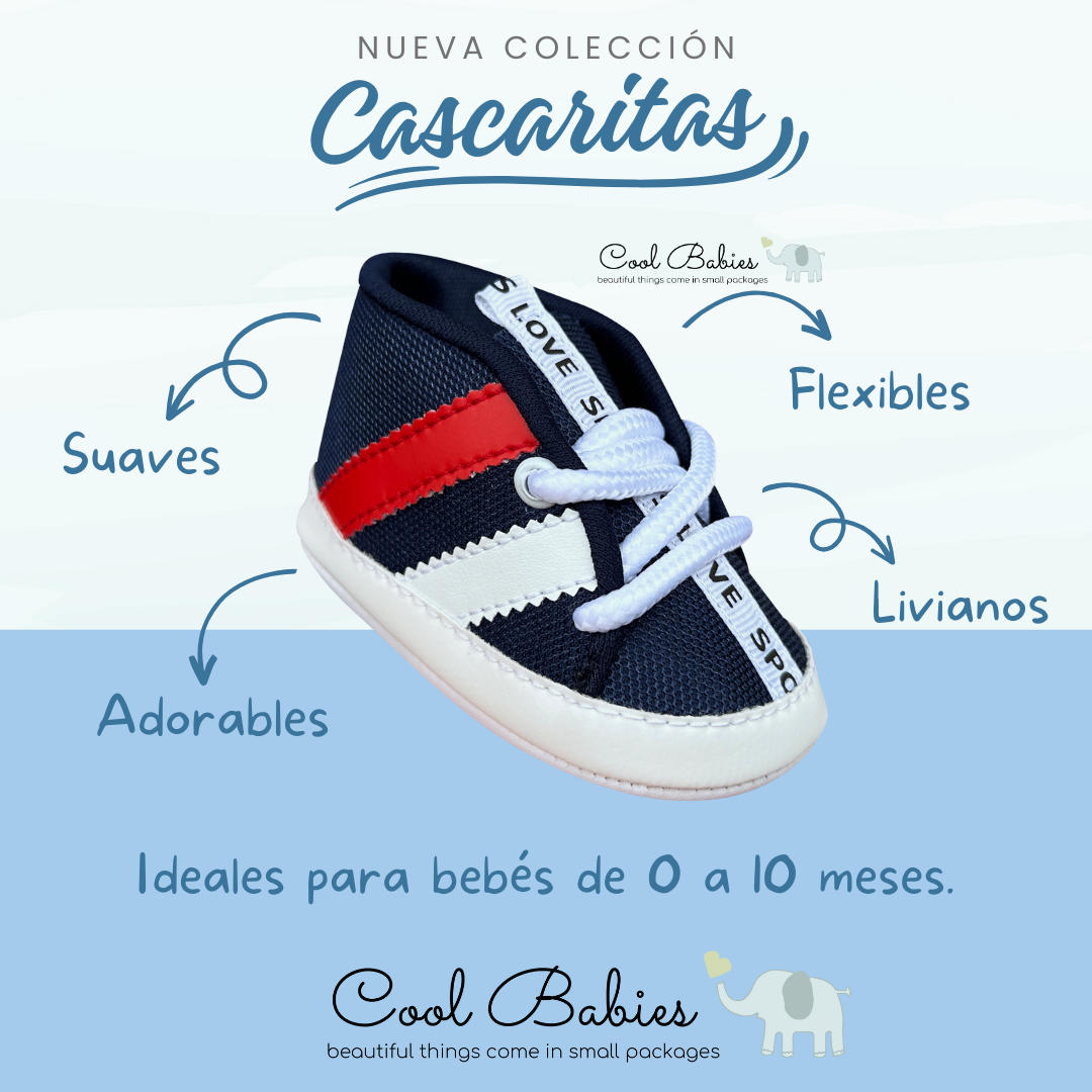 Cascarita Line Azul Blanco