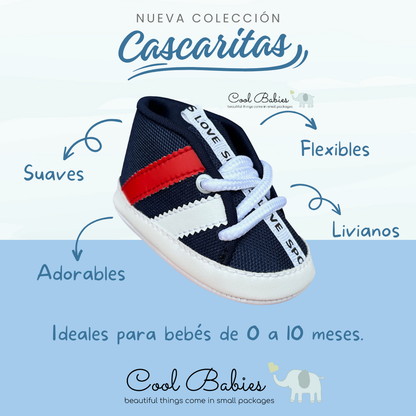 Cascarita Line Azul Blanco