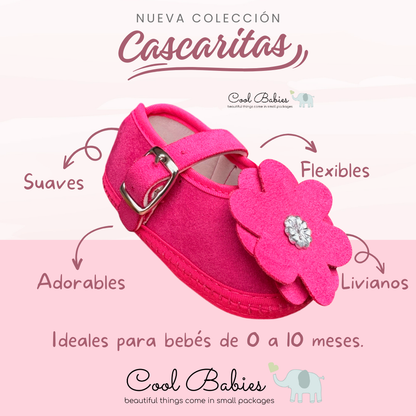 Cascarita Flor Fucsia