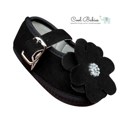 Cascarita Flor Negro