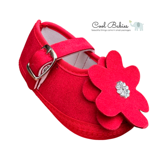 Cascarita Flor Rojo