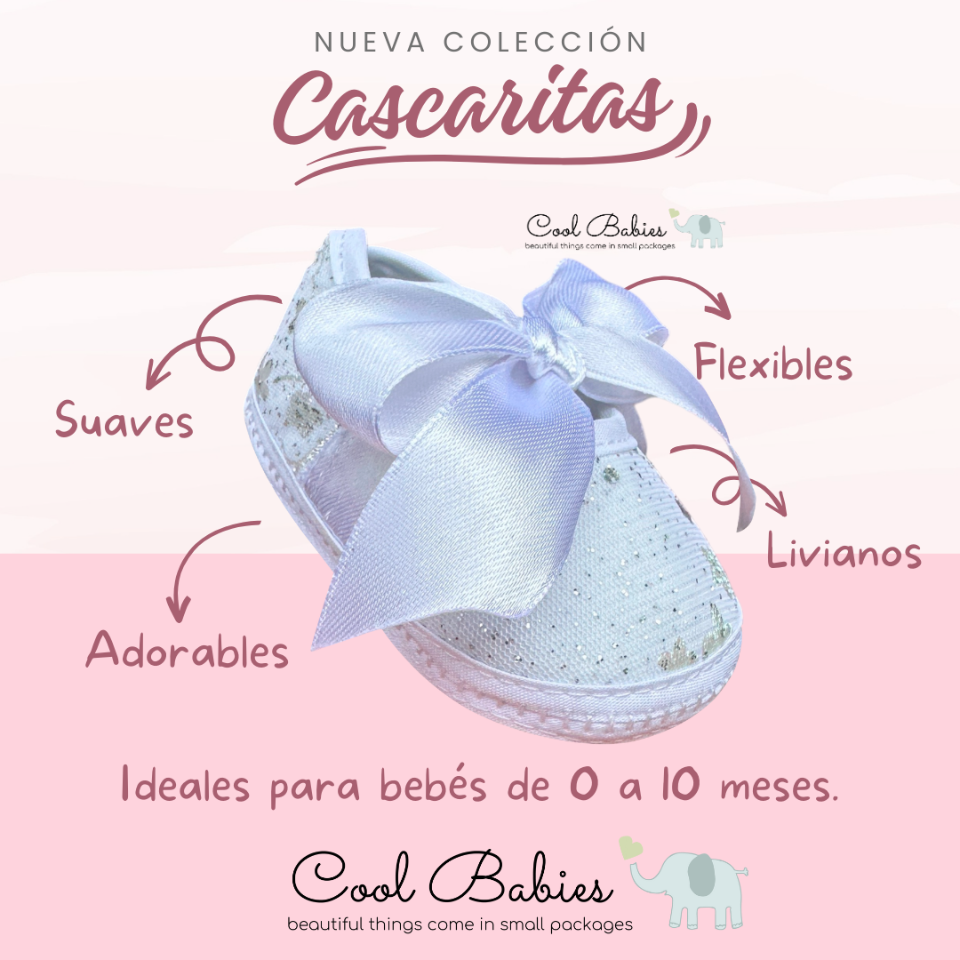 Cascarita Moño Cinta Blanca