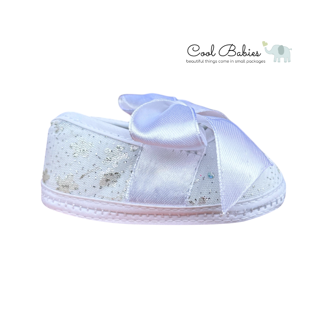 Cascarita Moño Cinta Blanca