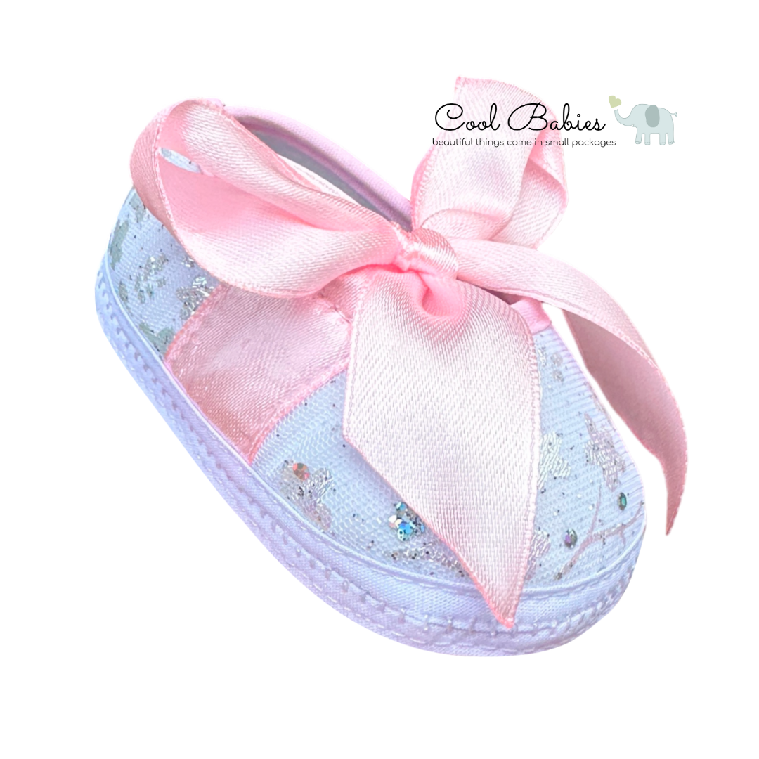 Cascarita Moño Cinta Rosa