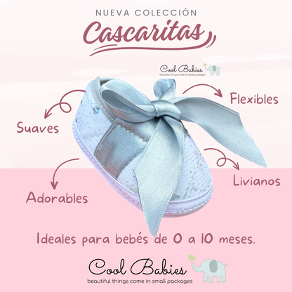 Cascarita Moño Cinta Plata