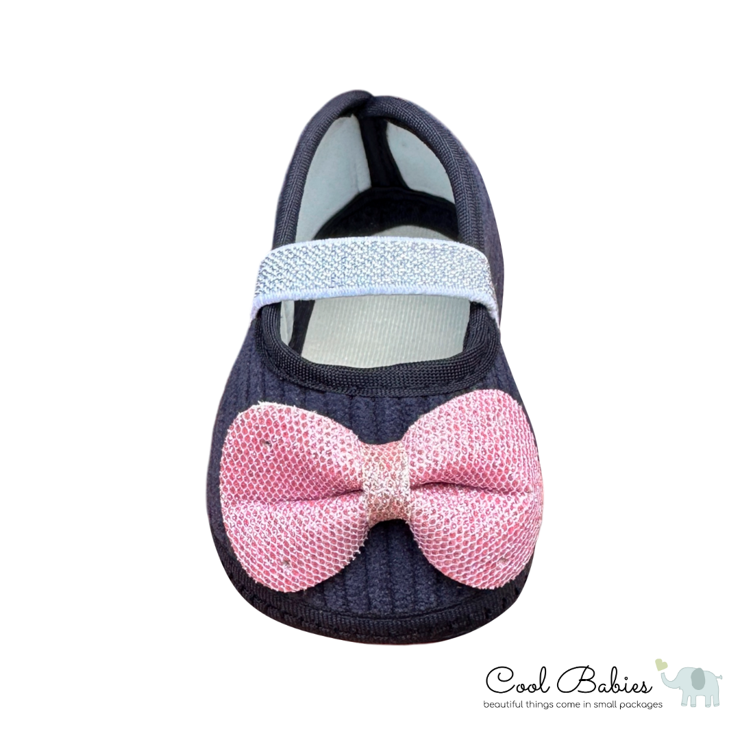 Cascarita Moño Azul Rosa