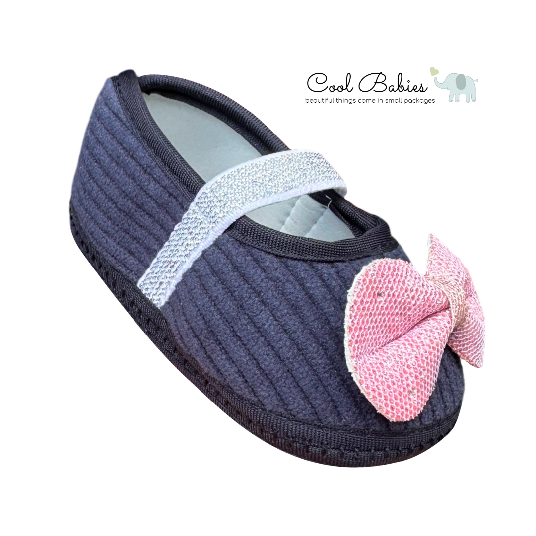 Cascarita Moño Azul Rosa