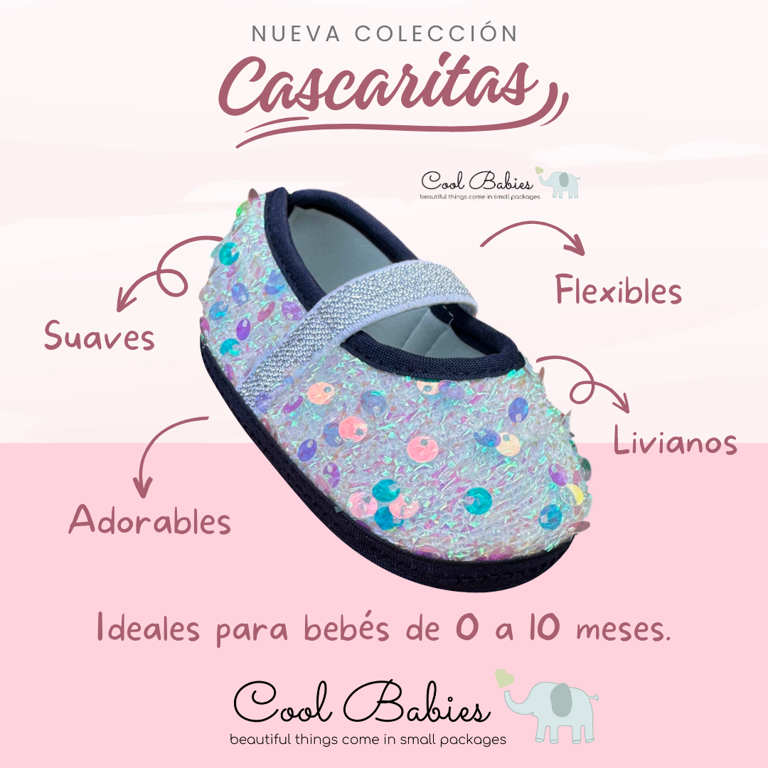 Cascarita Lentejuelas Azul