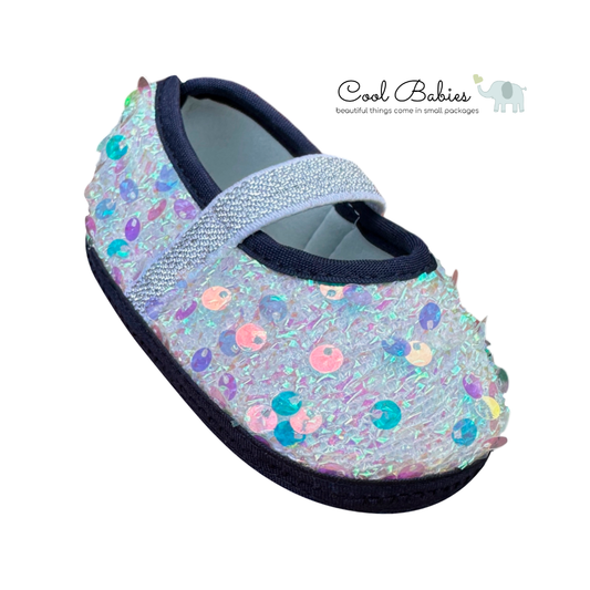 Cascarita Lentejuelas Azul