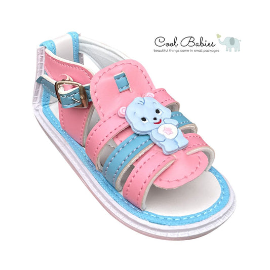Sandalia Osita Rosa Azul