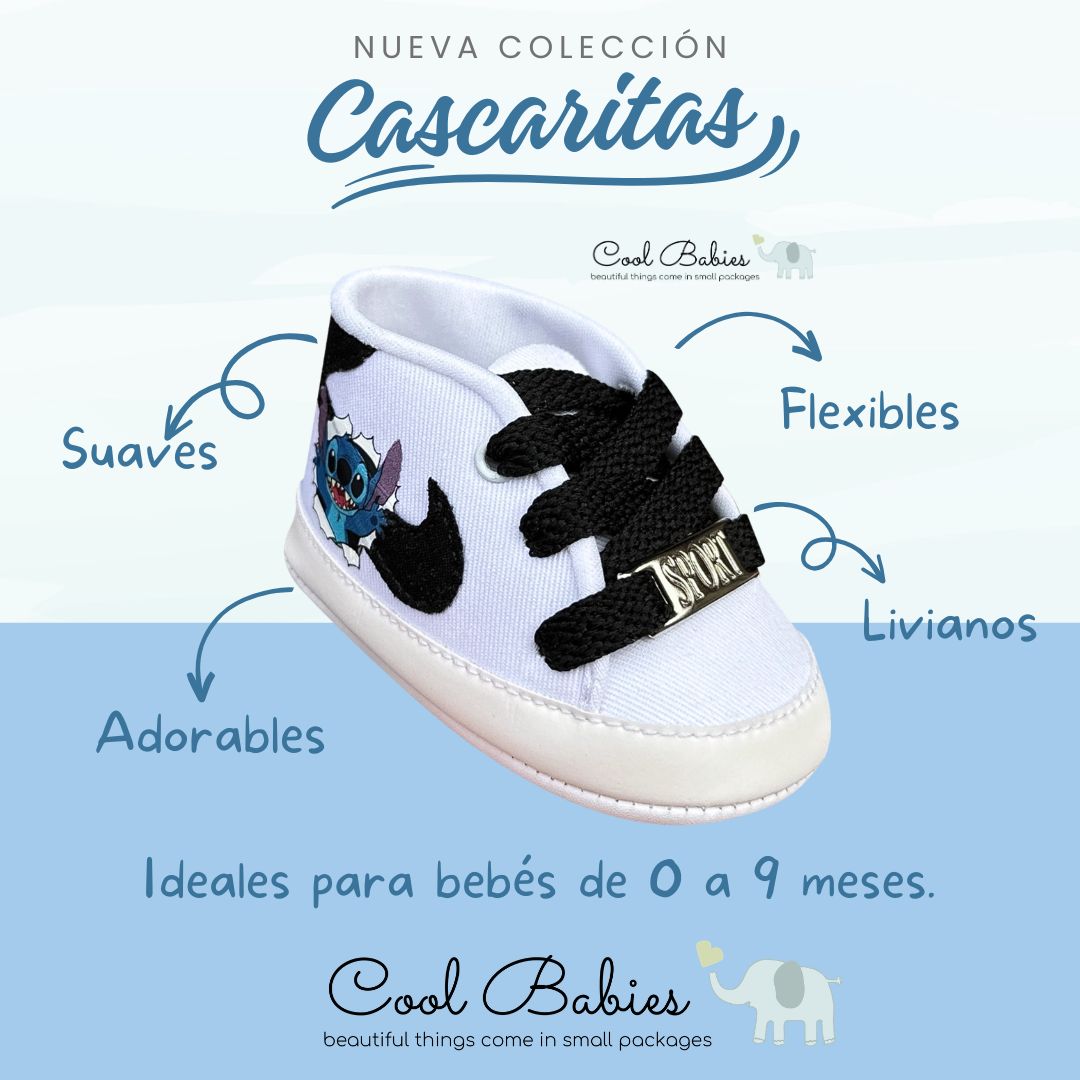Cascarita Nk Blanco Negro