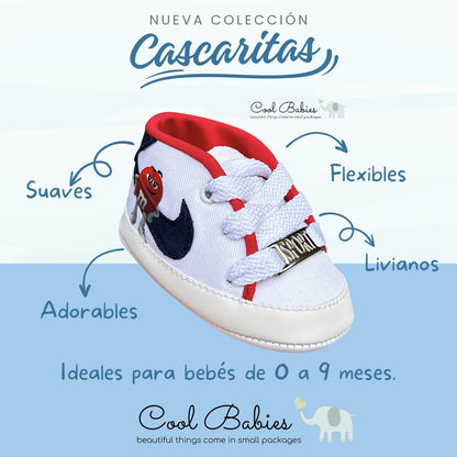 Cascarita Nk Blanco Rojo