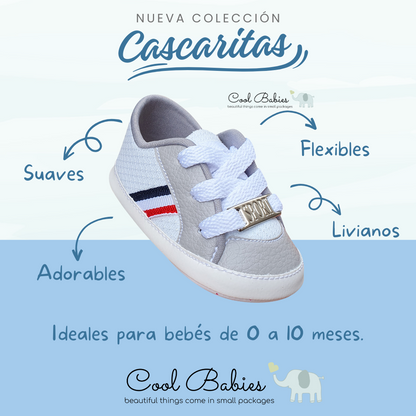 Cascarita Sport Blanco Gris