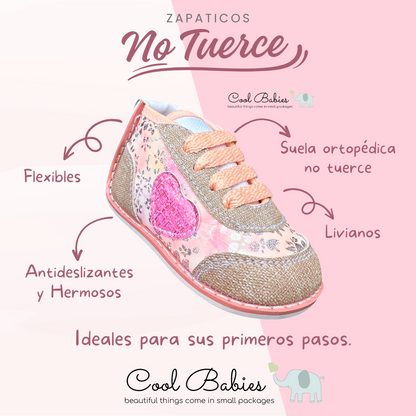Corazon Mariposas Salmon