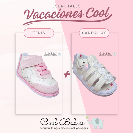 Esenciales Cool - Correa Rosa y Tejida Blanca
