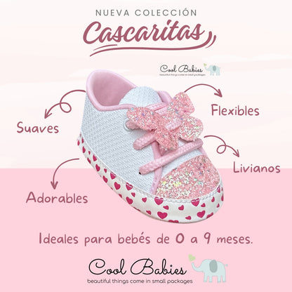 Cascarita Mariposa Rosa