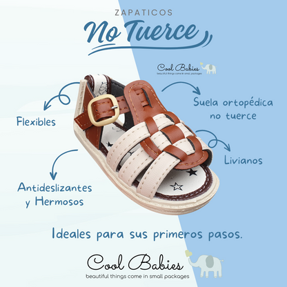 Sandalia Franciscana Miel Beige