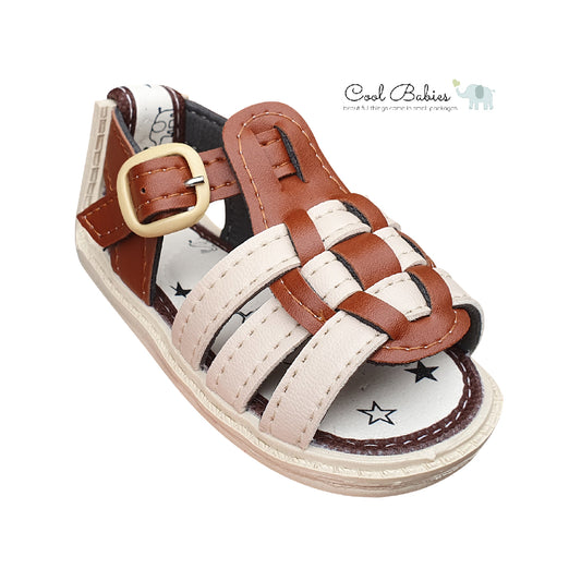 Sandalia Franciscana Miel Beige