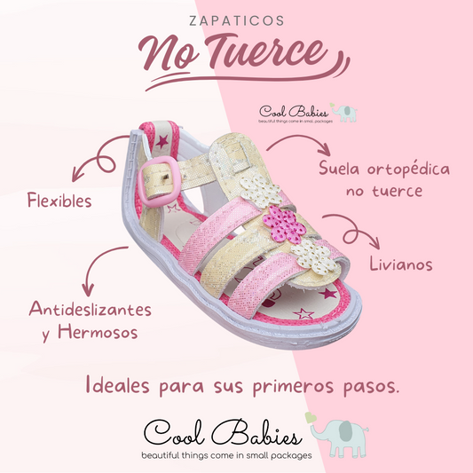 Sandalia Tejida Beige Rosa