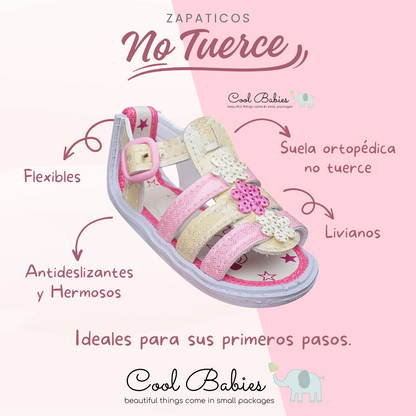 Sandalia Tejida Beige Rosa