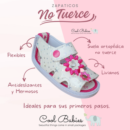 Sandalia Broche Blanco