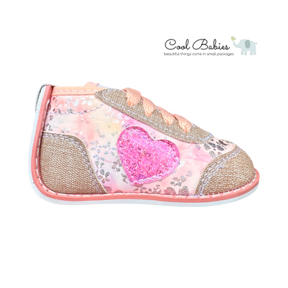 Corazon Mariposas Salmon