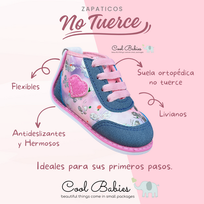 Corazon Mariposas Azul Rosa