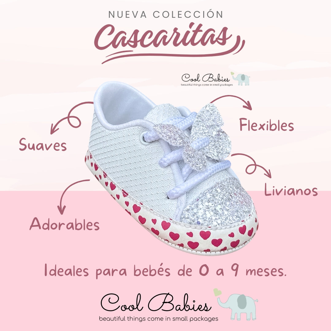 Cascarita Mariposa Plata