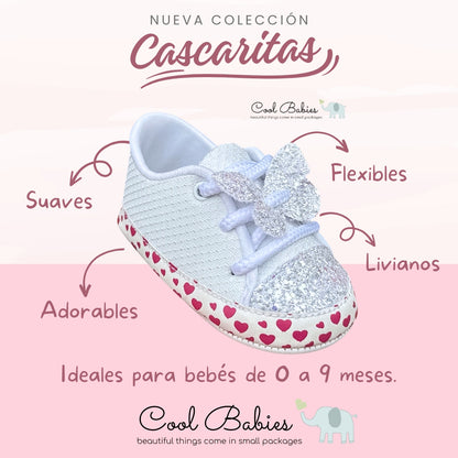 Cascarita Mariposa Plata