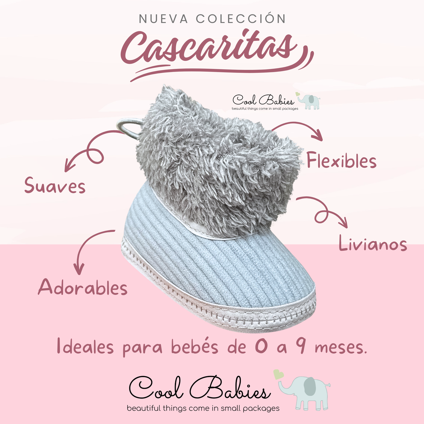 Cascarita Bota Gris