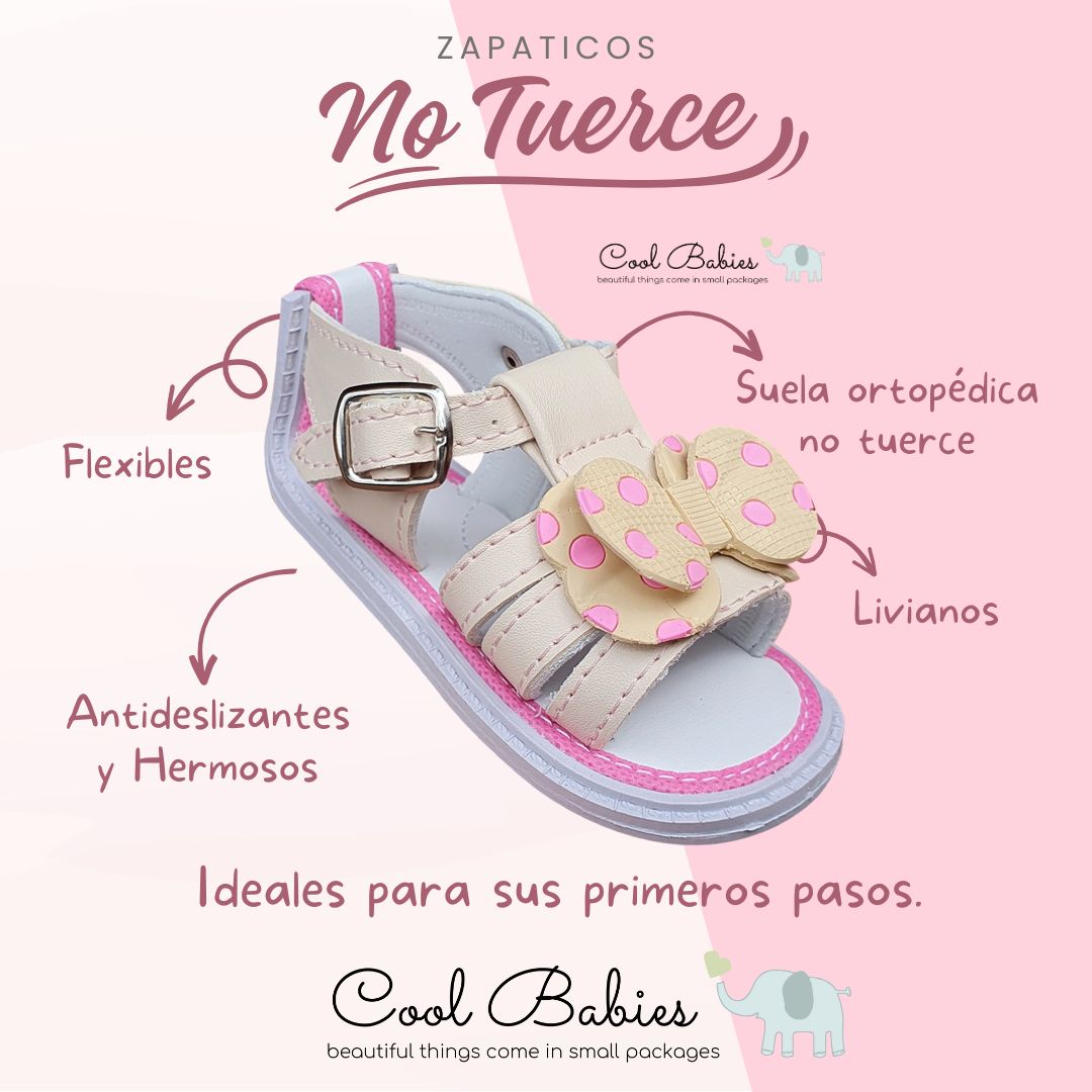 Sandalia Corbatín Beige