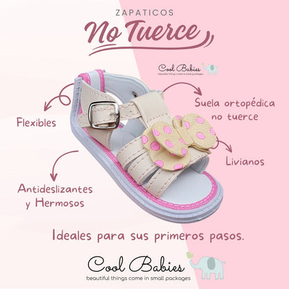 Sandalia Corbatín Beige
