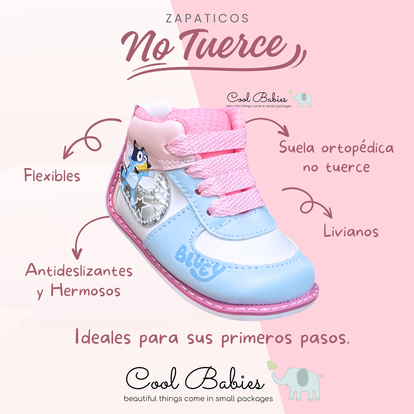 Bluey Azul Rosa