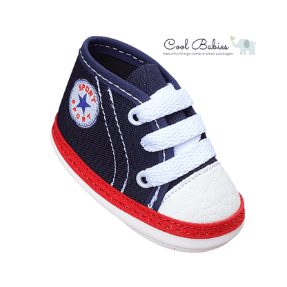 Cascarita Converse Azul Rojo