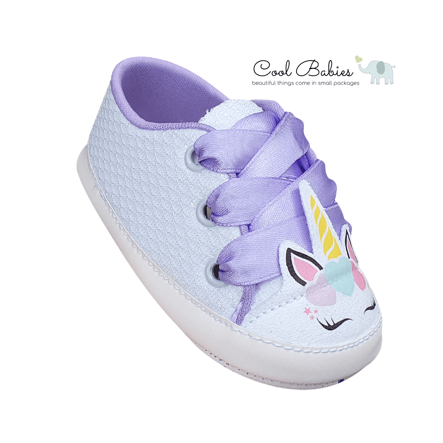 Cascarita Unicornio Cinta Lila