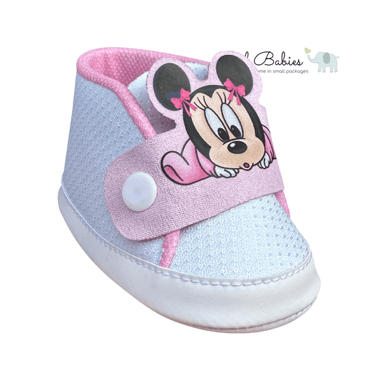 Cascarita Minnie Baby Blanco Rosado
