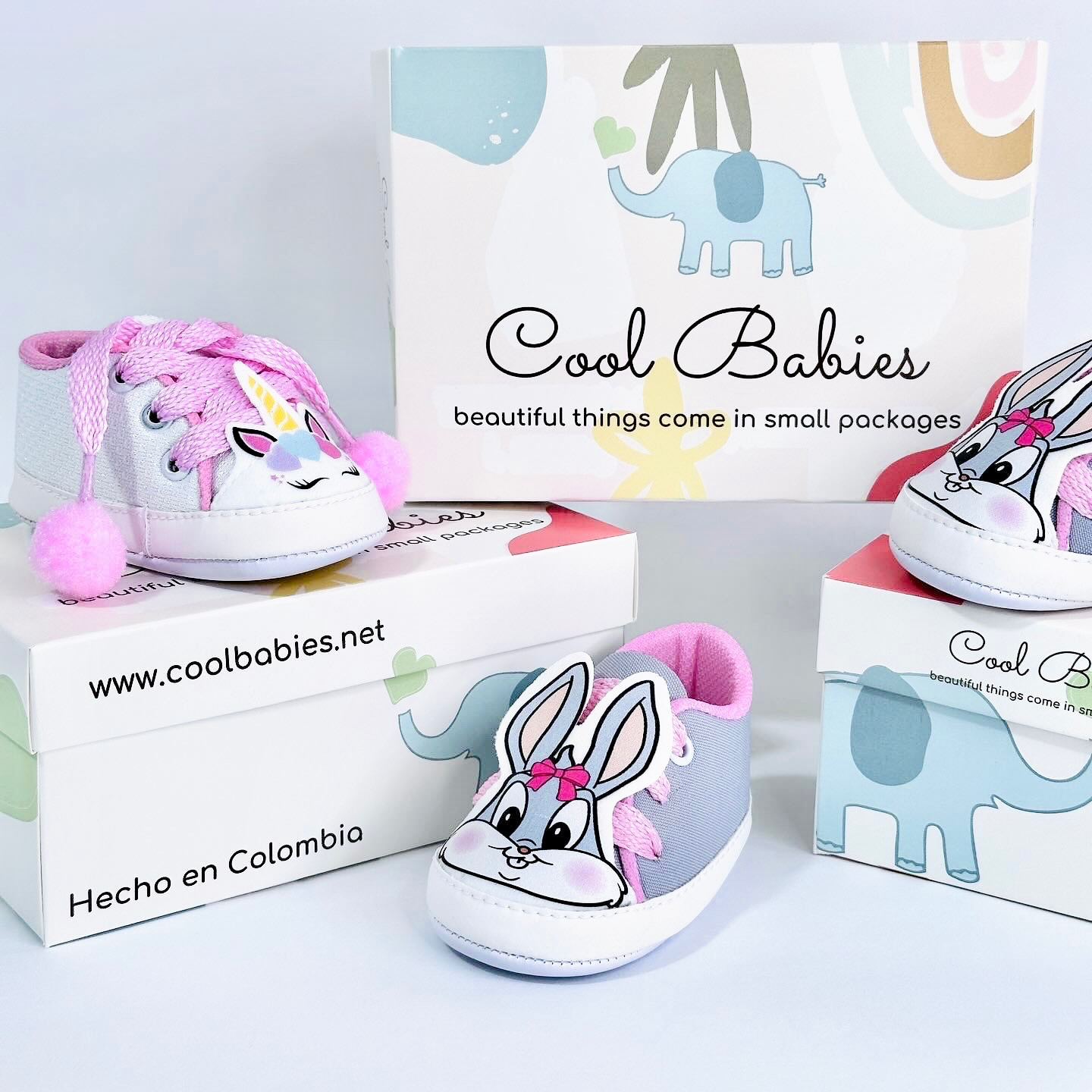 Cascarita Unicornio Cinta Blanco Rosa