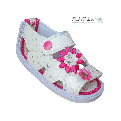 Sandalia Broche Blanco