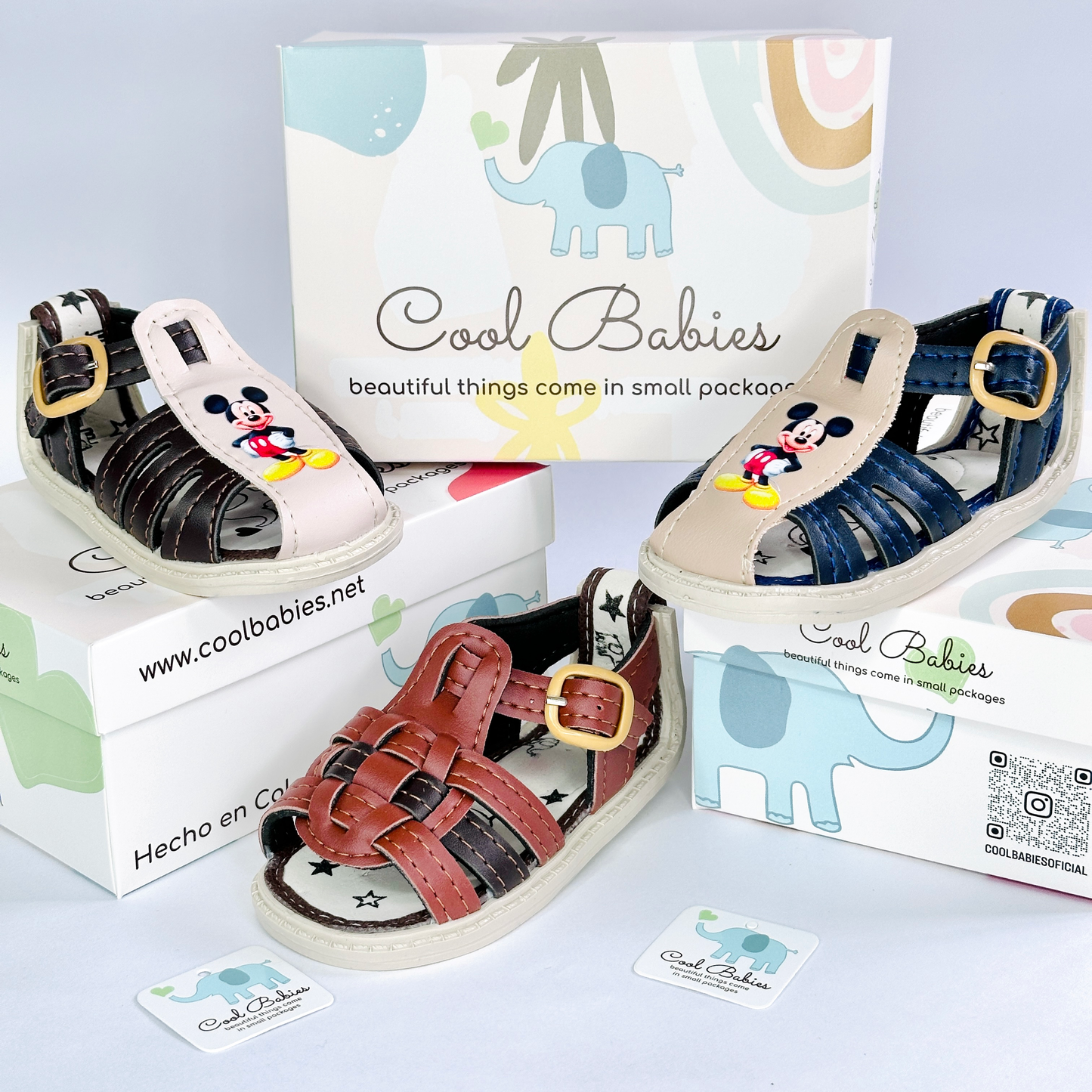 Sandalia Mickey Café Beige